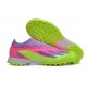 Cheap Adidas x23crazyfast.1 TF Low Soccer Shoes Pink Purple Green Sale