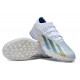 Cheap Adidas x23crazyfast.1 TF Low Soccer Shoes White Blue Gold Sale