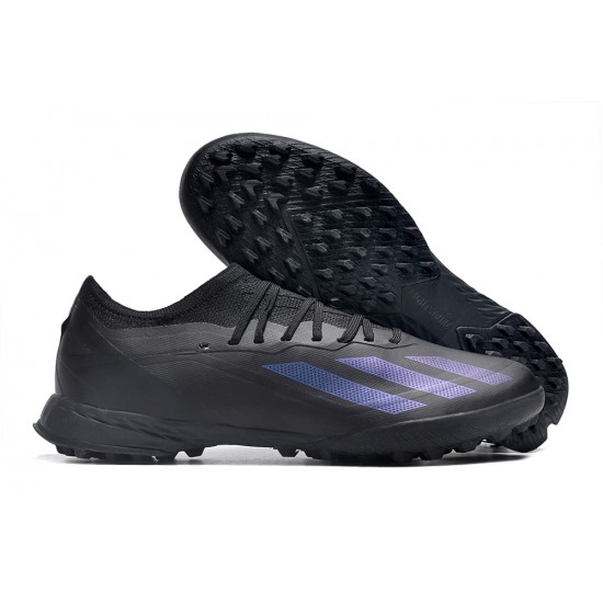 Cheap Adidas x23crazyfast.1 TF Soccer Shoes All Black Sale