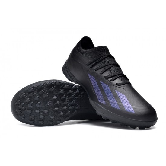 Cheap Adidas x23crazyfast.1 TF Soccer Shoes All Black Sale