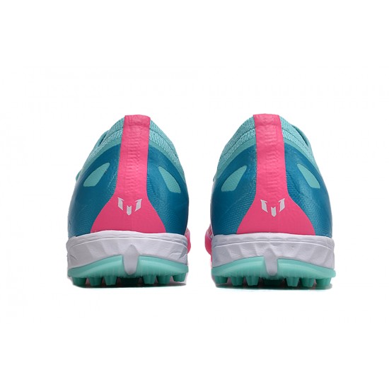 Cheap Adidas x23crazyfast.1 TF Soccer Shoes Pink Ltblue Sale