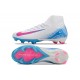 Cheap Nike Air Zoom Mercurial Superfly 10 Elite FG White Pink Ltblue High Top Soccer Shoes Sale