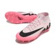 Cheap Nike Air Zoom Mercurial Superfly 9 Elite AG High Top Soccer Shoes Pink White Black Sale