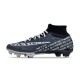 Cheap Nike Air Zoom Mercurial Superfly 9 Elite FG High Top Soccer Shoes Deep Blue White Sale