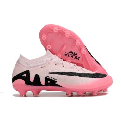 Nike Air Zoom Mercurial Vapor 15 Elite AG Low Soccer Shoes Pink White Black 