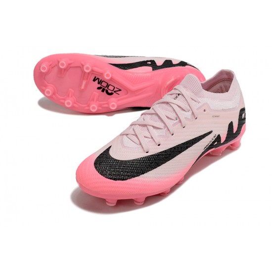 Cheap Nike Air Zoom Mercurial Vapor 15 Elite AG Low Soccer Shoes Pink White Black Sale