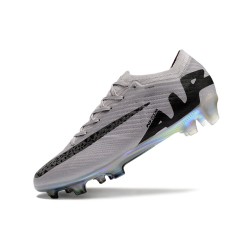 Nike Air Zoom Mercurial Vapor 15 Elite FG Grey Black Low Soccer Shoes