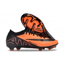 Nike Air Zoom Mercurial Vapor 15 Elite FG Low Soccer Shoes Black Orange