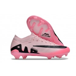 Nike Air Zoom Mercurial Vapor 15 Elite FG Low Soccer Shoes Pink Black