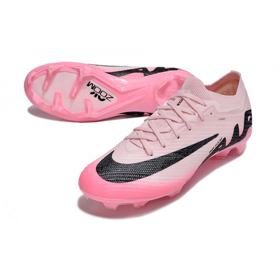 Cheap Nike Air Zoom Mercurial Vapor 15 Elite FG Low Soccer Shoes Pink Black Sale