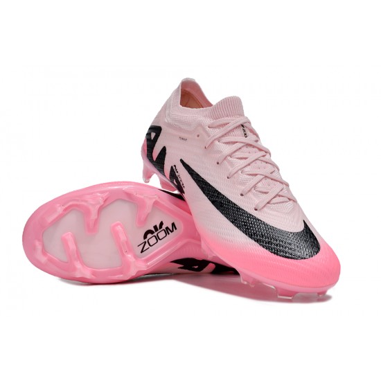 Cheap Nike Air Zoom Mercurial Vapor 15 Elite FG Low Soccer Shoes Pink Black Sale