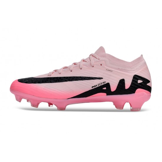 Cheap Nike Air Zoom Mercurial Vapor 15 Elite FG Low Soccer Shoes Pink Black Sale