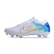 Cheap Nike Air Zoom Mercurial Vapor 15 Elite FG Low Soccer Shoes White Gold Blue Sale