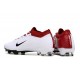 Cheap Nike Air Zoom Mercurial Vapor 15 Elite FG Low Soccer Shoes White Red Black Sale