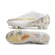 Cheap Nike Air Zoom Mercurial Vapor 15 Elite FG Low Soccer Shoes White Silver Gold Sale