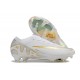 Cheap Nike Air Zoom Mercurial Vapor 15 Elite FG Low Soccer Shoes White Silver Gold Sale