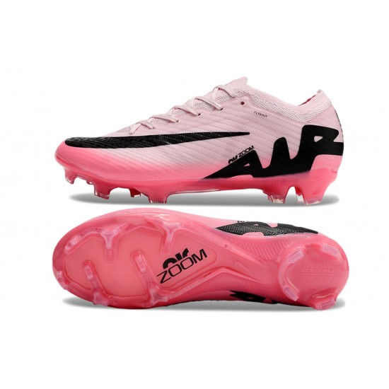 Cheap Nike Air Zoom Mercurial Vapor 15 Elite FG Pink Black Ltpink Low Soccer Shoes Sale