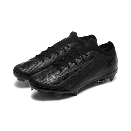 Cheap Nike Air Zoom Mercurial Vapor 16 Elite FG Low Black Blue Soccer Shoes Sale