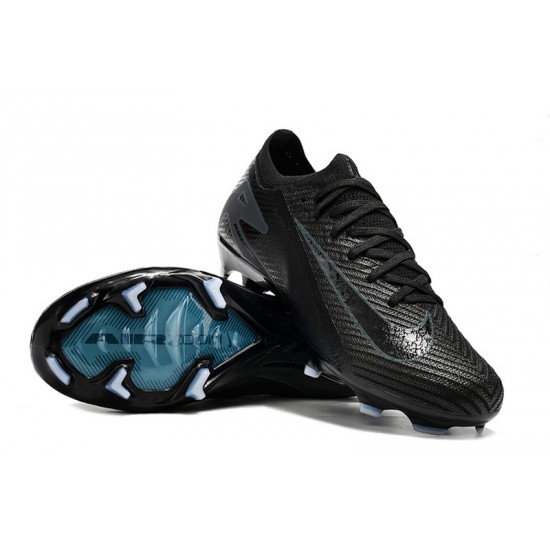 Cheap Nike Air Zoom Mercurial Vapor 16 Elite FG Low Black Blue Soccer Shoes Sale