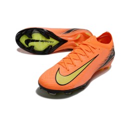 Nike Air Zoom Mercurial Vapor 16 Elite FG Low Orange Black Yellow Soccer Shoes 