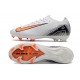 Cheap Nike Air Zoom Mercurial Vapor 16 Elite FG Low White Black Orange Soccer Shoes Sale