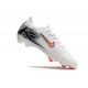 Cheap Nike Air Zoom Mercurial Vapor 16 Elite FG Low White Black Orange Soccer Shoes Sale