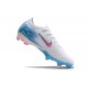 Cheap Nike Air Zoom Mercurial Vapor 16 Elite FG Low White Pink Blue Soccer Shoes Sale