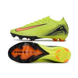 Nike Air Zoom Mercurial Vapor 16 Elite FG Low Yellow Green Black Orange Soccer Shoes 