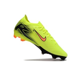 Nike Air Zoom Mercurial Vapor 16 Elite FG Low Yellow Green Black Orange Soccer Shoes 