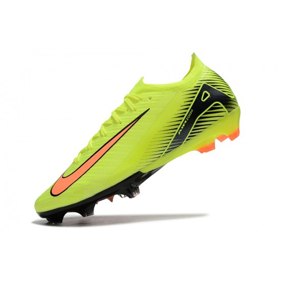 Cheap Nike Air Zoom Mercurial Vapor 16 Elite FG Low Yellow Green Black Orange Soccer Shoes Sale