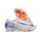 Cheap Nike Air Zoom Mercurial Vapor 16 Elite FG White Blue Low Soccer Shoes Sale