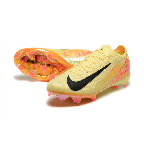 Cheap Nike Air Zoom Mercurial Vapor 16 Elite FG Yellow Black Pink Soccer Shoes Sale