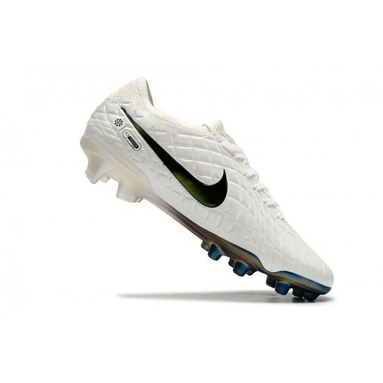 Cheap Nike Tiempo Legend 10 Elite FG Beige Black Low Soccer Shoes Sale