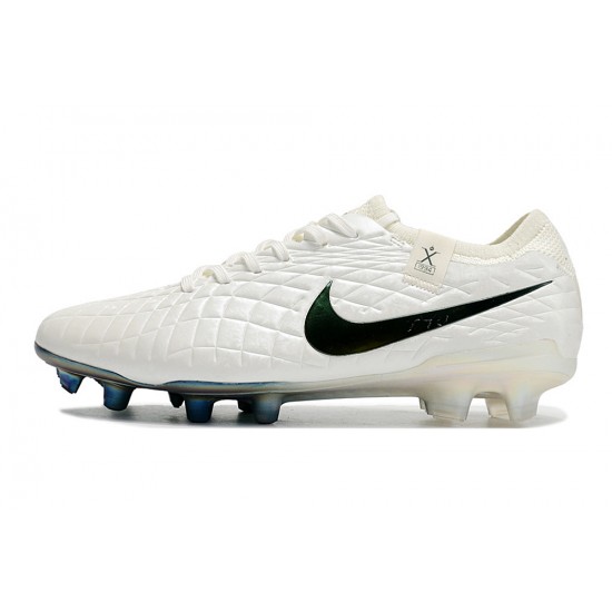 Cheap Nike Tiempo Legend 10 Elite FG Beige Black Low Soccer Shoes Sale