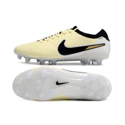 Nike Tiempo Legend 10 Elite FG Beige Black Low Soccer Shoes