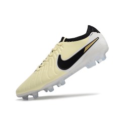 Nike Tiempo Legend 10 Elite FG Beige Black Low Soccer Shoes