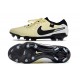 Cheap Nike Tiempo Legend 10 Elite FG Beige Black White Low Soccer Shoes Sale