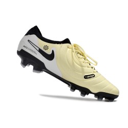 Nike Tiempo Legend 10 Elite FG Beige Black White Low Soccer Shoes