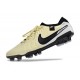 Cheap Nike Tiempo Legend 10 Elite FG Beige Black White Low Soccer Shoes Sale