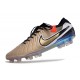 Cheap Nike Tiempo Legend 10 Elite FG Brown Gold Grey Low Soccer Shoes Sale