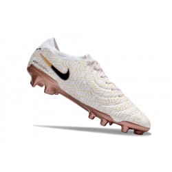 Nike Tiempo Legend 10 Elite FG Brown White Black Low Soccer Shoes