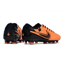 Nike Tiempo Legend 10 Elite FG Orange Black Low Soccer Shoes