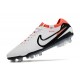 Cheap Nike Tiempo Legend 10 Elite FG Orange Black White Low Soccer Shoes Sale