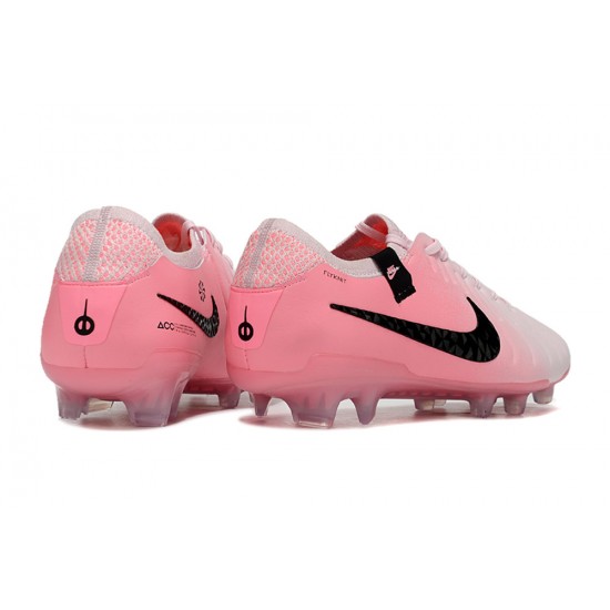 Cheap Nike Tiempo Legend 10 Elite FG Pink Black Low Soccer Shoes Sale