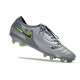 Cheap Nike Tiempo Legend 10 Elite FG Silver Green Black Green Low Soccer Shoes Sale