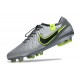 Cheap Nike Tiempo Legend 10 Elite FG Silver Green Black Green Low Soccer Shoes Sale