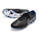 Cheap Nike Tiempo Legend 10 Elite FG White Blue Black Low Soccer Shoes Sale