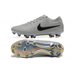 Nike Tiempo Legend 10 Elite FG Low Soccer Shoes Grey Black 