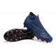 Cheap Nike Phantom GX Elite FG High Top Soccer Shoes Deep Blue Black Orange Sale