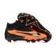 Cheap Nike Phantom GX Elite FG High Top Soccer Shoes Orange Black Sale